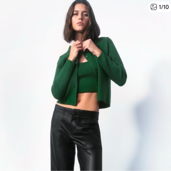 Zara Wool Strappy Top and 100% WOOL FLAP JACKET - Picture 1 of 8